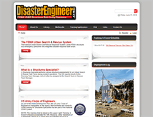 Tablet Screenshot of disasterengineer.org